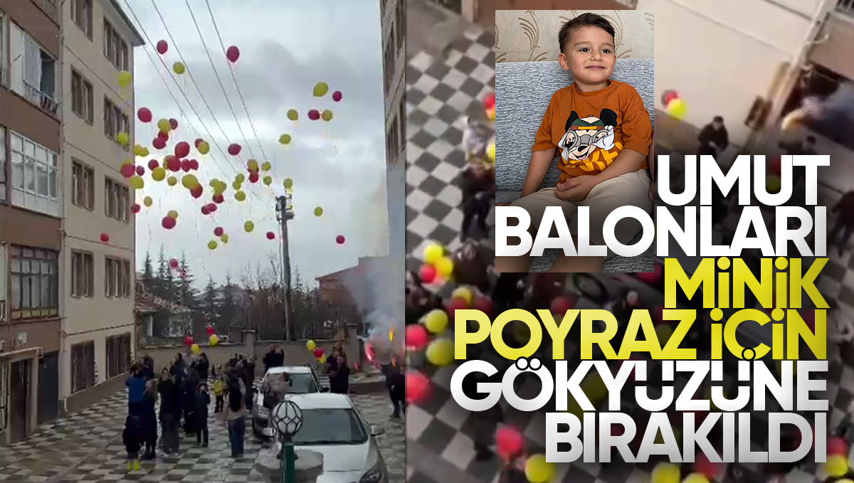 Kırıkkale’de Minik Poyraz İçin Umut Balonları Gökyüzüne Bırakıldı