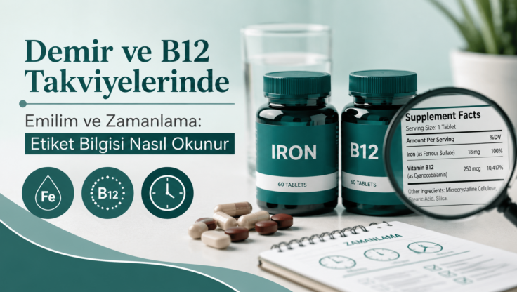 Demir ve B12 Takviyelerinde Emilim ve Zamanlama: Etiket Bilgisi Nasıl Okunur