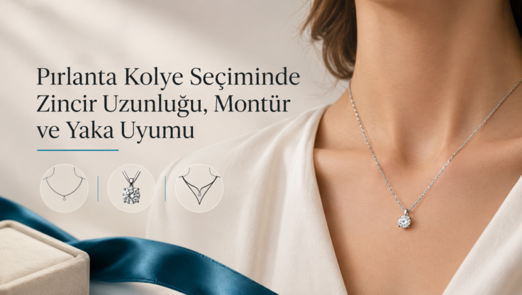 Pırlanta Kolye Seçiminde Zincir Uzunluğu, Montür ve Yaka Uyumu