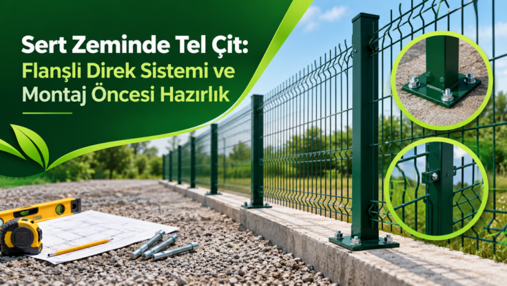 Sert Zeminde Tel Çit: Flanşlı Direk Sistemi ve Montaj Öncesi Hazırlık