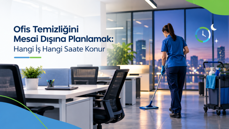 Ofis Temizliğini Mesai Dışına Planlamak: Hangi İş Hangi Saate Konur?