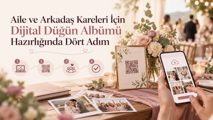 Aile ve Arkadaş Kareleri İçin Dijital Düğün Albümü Hazırlığında Dört Adım