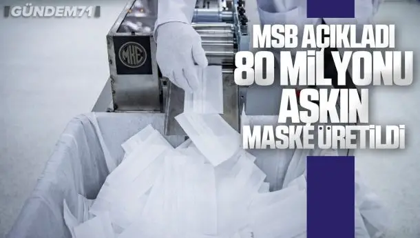 MSB Açıkladı; MKE ve Dikimevlerinde 80 Milyonu Aşkın Maske Üretildi