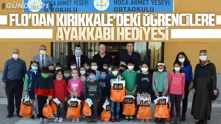 FLO Kırıkkale’de Bin 347 Öğrenciye Ayakkabı Hediye Etti