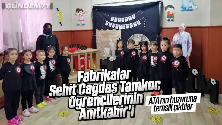Kırıkkale Fabrikalar Şehit Çağdaş Tamkoç Anaokulu Öğrencilerinin 10 Kasım Töreni