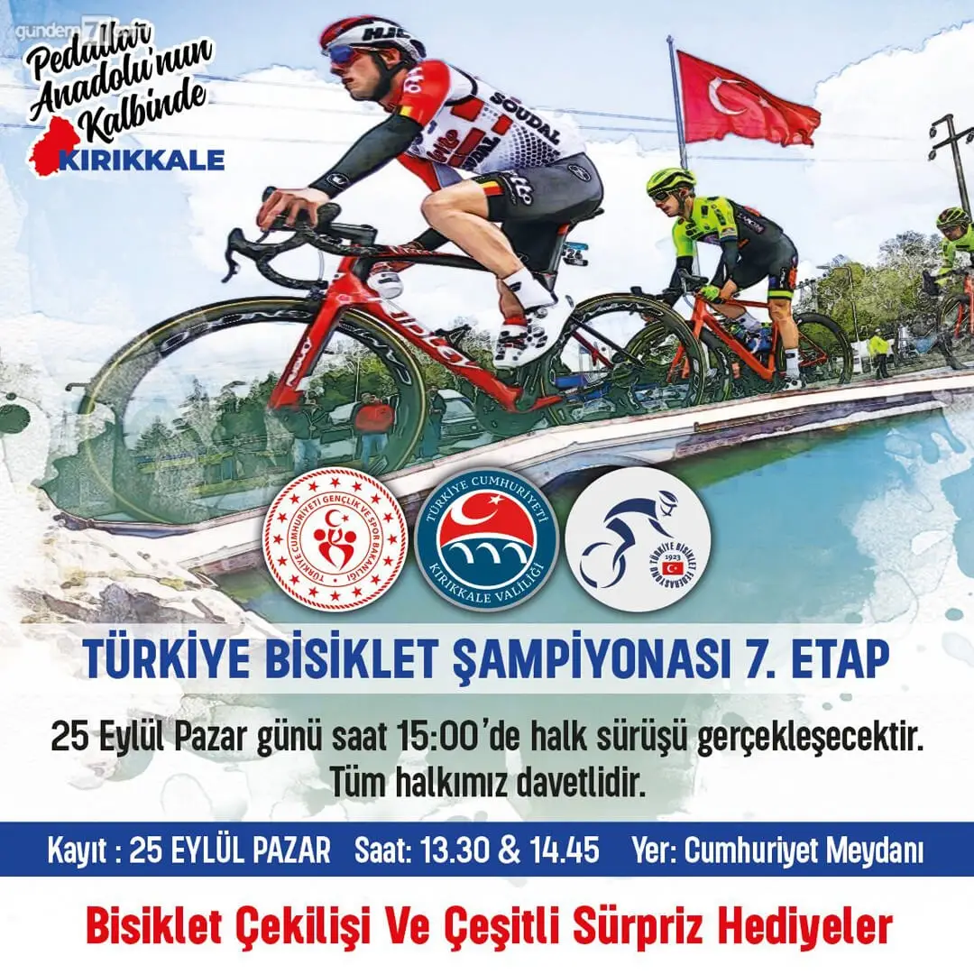 kirikkale-bisiklet-sampiyonasi Kırıkkale'de Yapılacak Bisiklet Şampiyonası'nda Sürpriz Hediyeler Sizleri Bekliyor