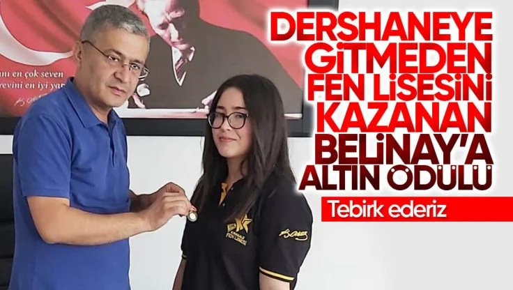 Kırıkkale’de Fen Lisesini Kazanan Öğrenci Altınla Ödüllendirildi
