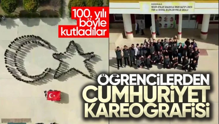 Kırıkkale’de Öğrenciler Cumhuriyet Sevgisini Yaptıkları Koreografi İle Anlattılar