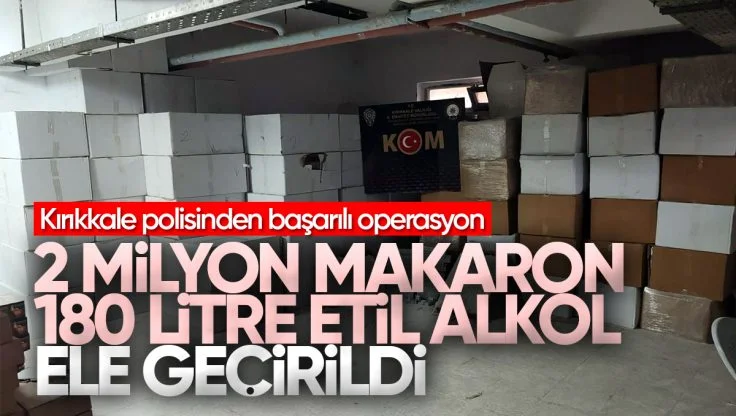 Kırıkkale’de Tırda Kaçakçılık Operasyonu: 180 Litre Etil Alkol ve 2 Milyon Makaron Ele Geçirildi