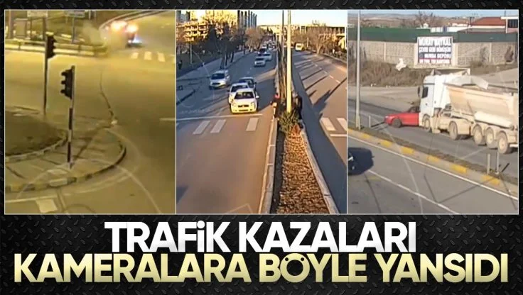 Kırıkkale’de Trafik Kazaları Kameralara Yansıdı