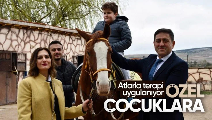 Kırıkkale’de Özel Çocuklara Atlarla Terapi Uygulanıyor